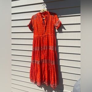 Free People Red Maxi Dress